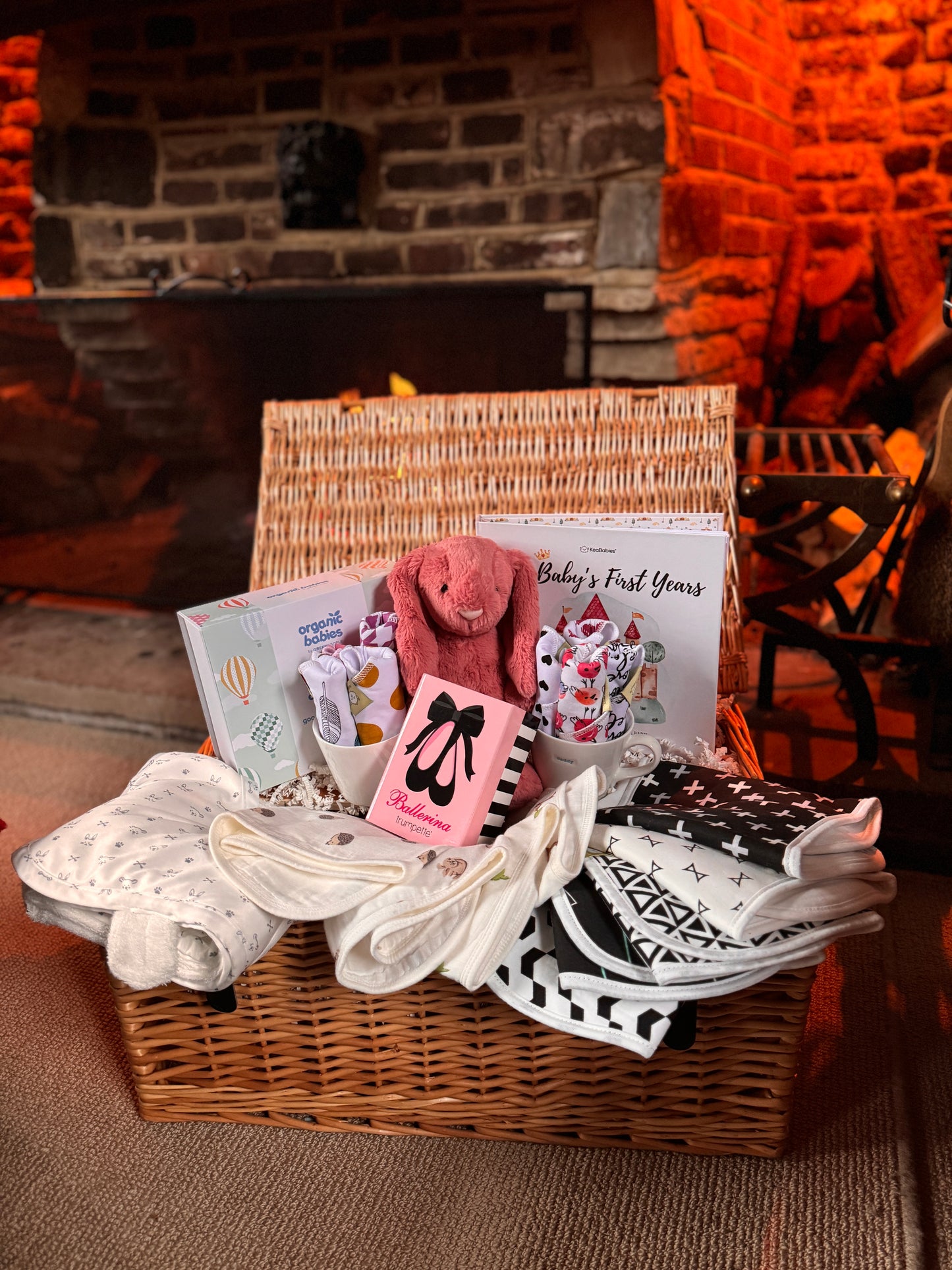 Large Welcome To The World Baby Girl Hamper