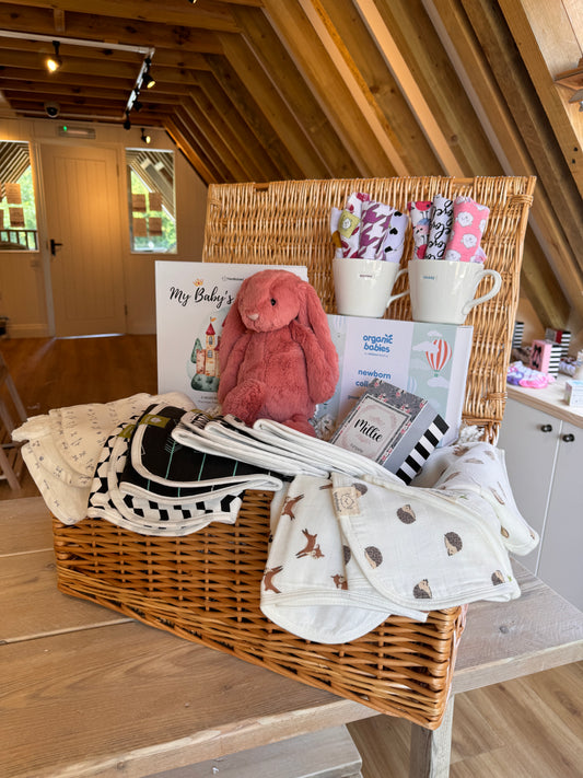 Large Welcome To The World Baby Girl Hamper