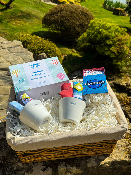 Medium Welcome To The World Baby Boy Hamper