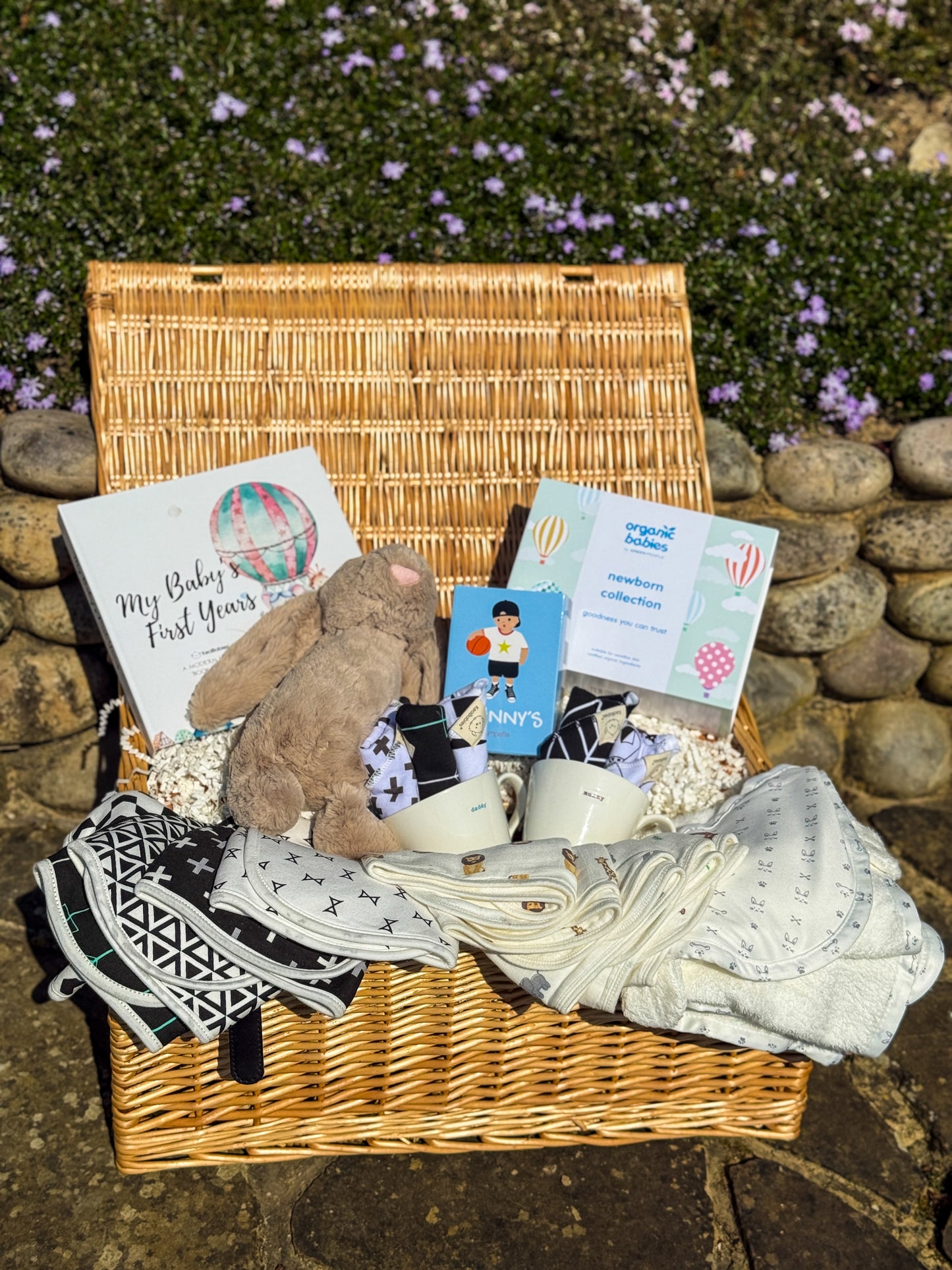 Large Welcome To The World Baby Boy Hamper
